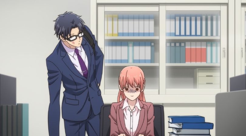 Wotaku ni Koi wa Muzukashii. This anime is more mature. It's nice seeing  romance that isn't focused on teens. Highly recommended! - Wotaku ni Koi wa  Muzukashii. This anime is more mature.