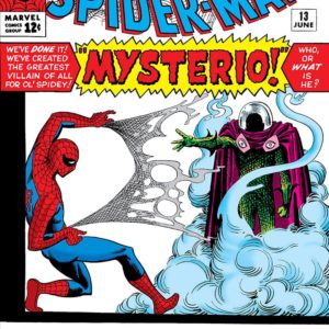 cover of amazing spider man 13 featuring the debut of mysterio
