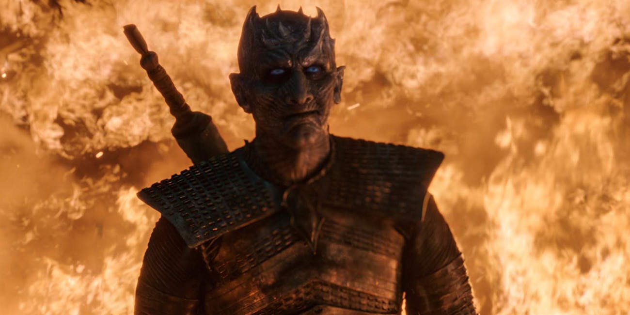 dragon fire is no match for the night king