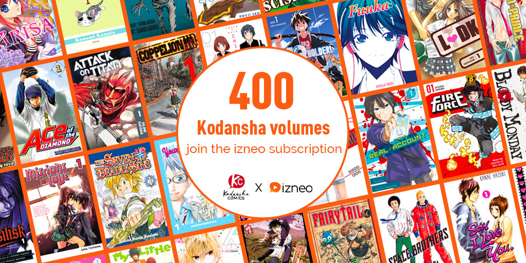All-you-can-read Kodansha Comics & VERTICAL manga on izneo