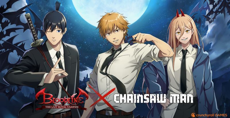 Chainsaw Man Revs up Bloodline: The Last Royal Vampire in Game Collab