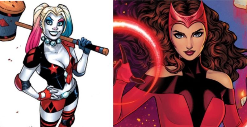 Marvel x DC Love Stories Harley Quinn and Scarlet Witch - But Why Tho