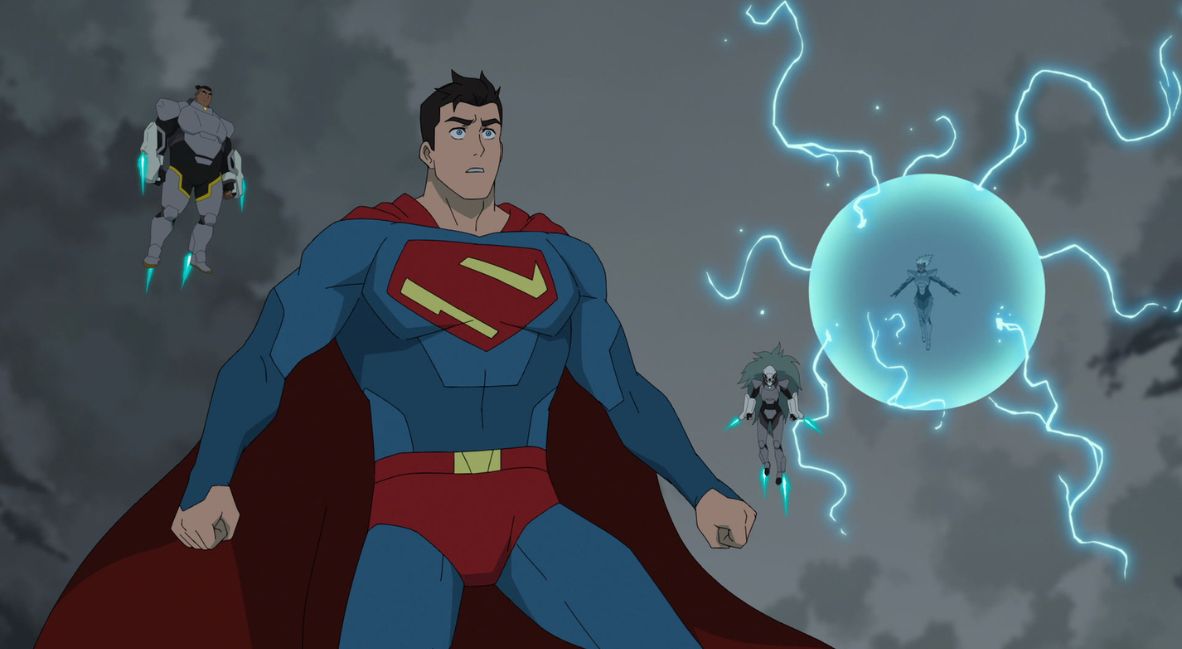 Superman faces down an organized attack