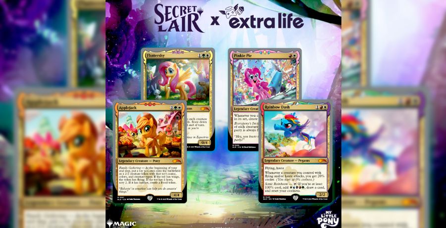 More My Little Pony Cards Coming To MTG For Extra Life 2023 Secret Lair  Drop - Star City Games