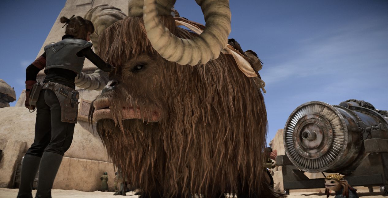 A bantha you can pet in Star Wars Outlaws