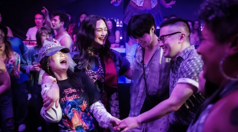 Lily Gladstone, Kelly Marie Tran, Han Gi-chan, Bopwen Yang in The Wedding Banquet 2025 ( From Sundance)
