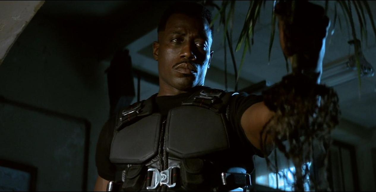 Black Characters In Horror - Wesley Snipes as Blade in Blade