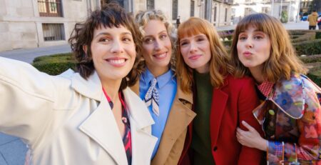 Silma López, Teresa Riott, Diana Gómez, and Paula Malia in Valeria Season 4