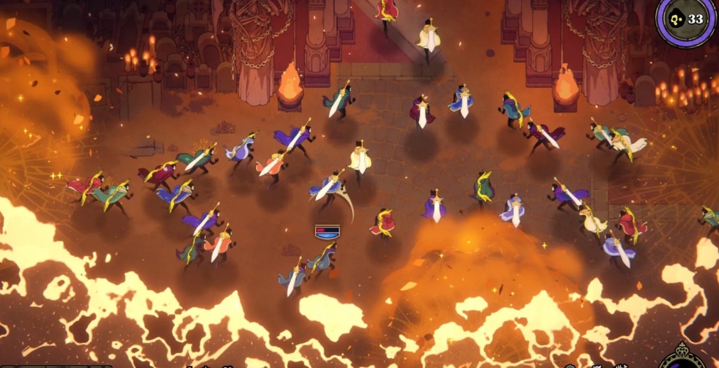 A gameplay still from 33 Immortals