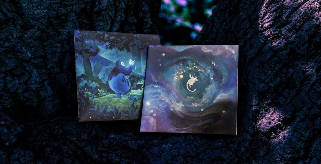 Ori and the Blind Forest and Ori and the Will of the Wisps vinyl covers