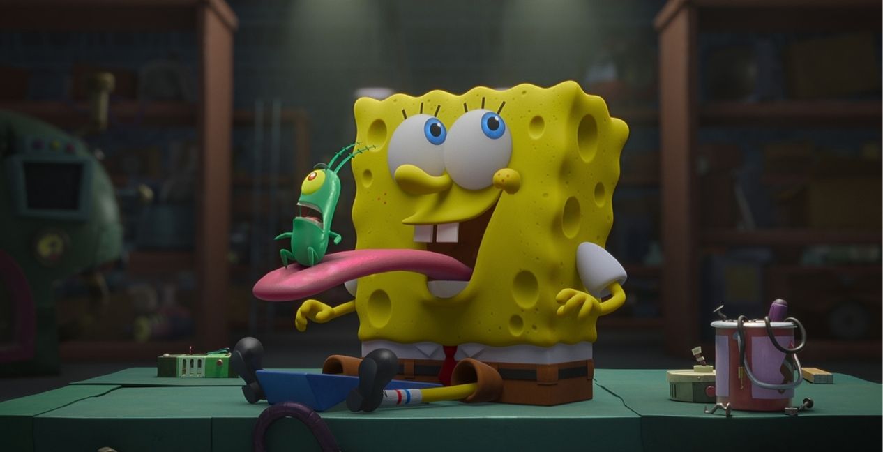 Plankton and SpongeBob in Plankton The Movie