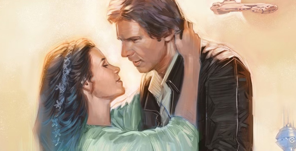 Princess Leia with Han Solo