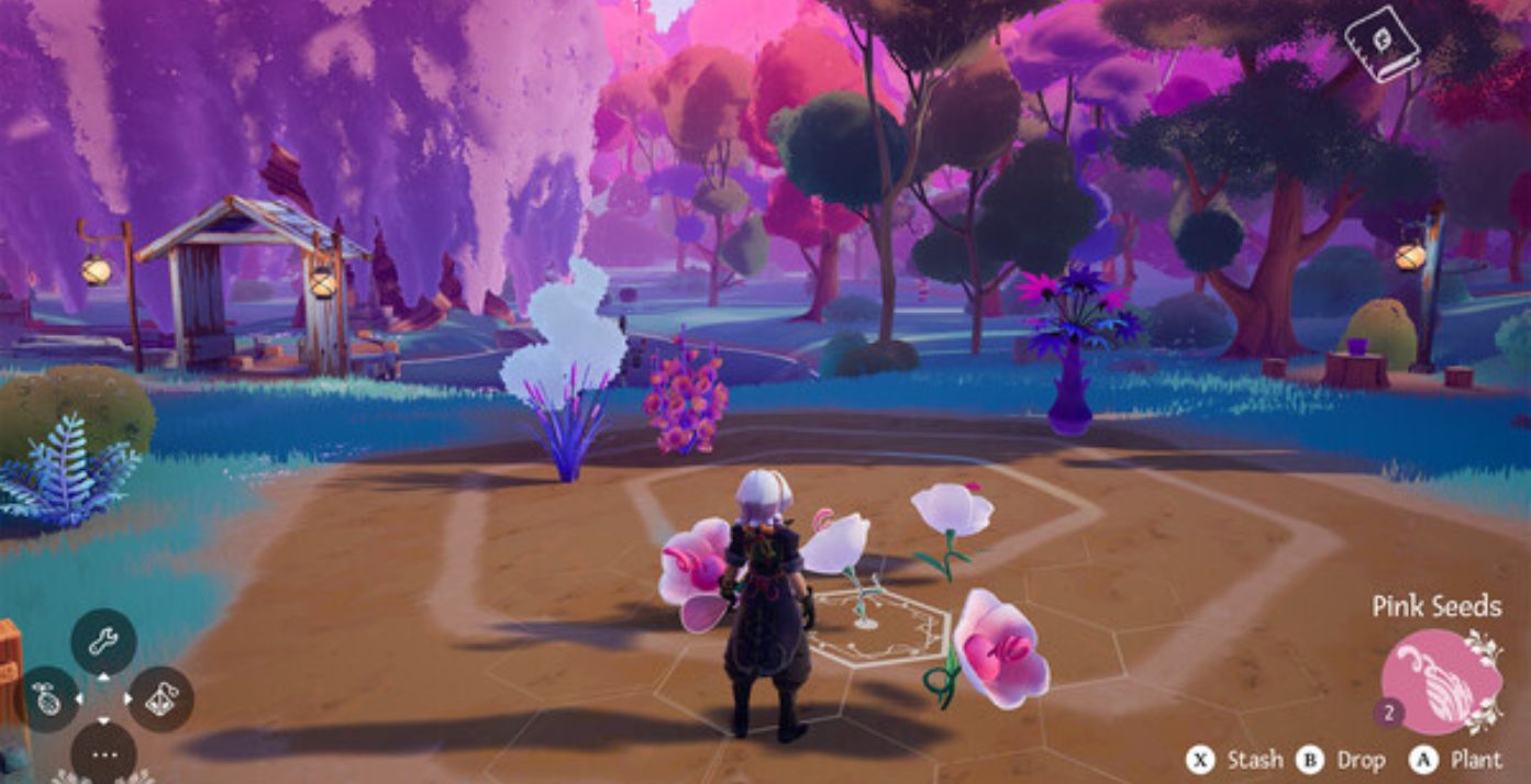 Wanderstop planting gameplay screenshot.