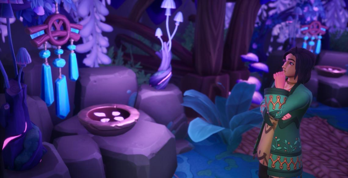Palia Elderwood DLC Expansion demo still.
