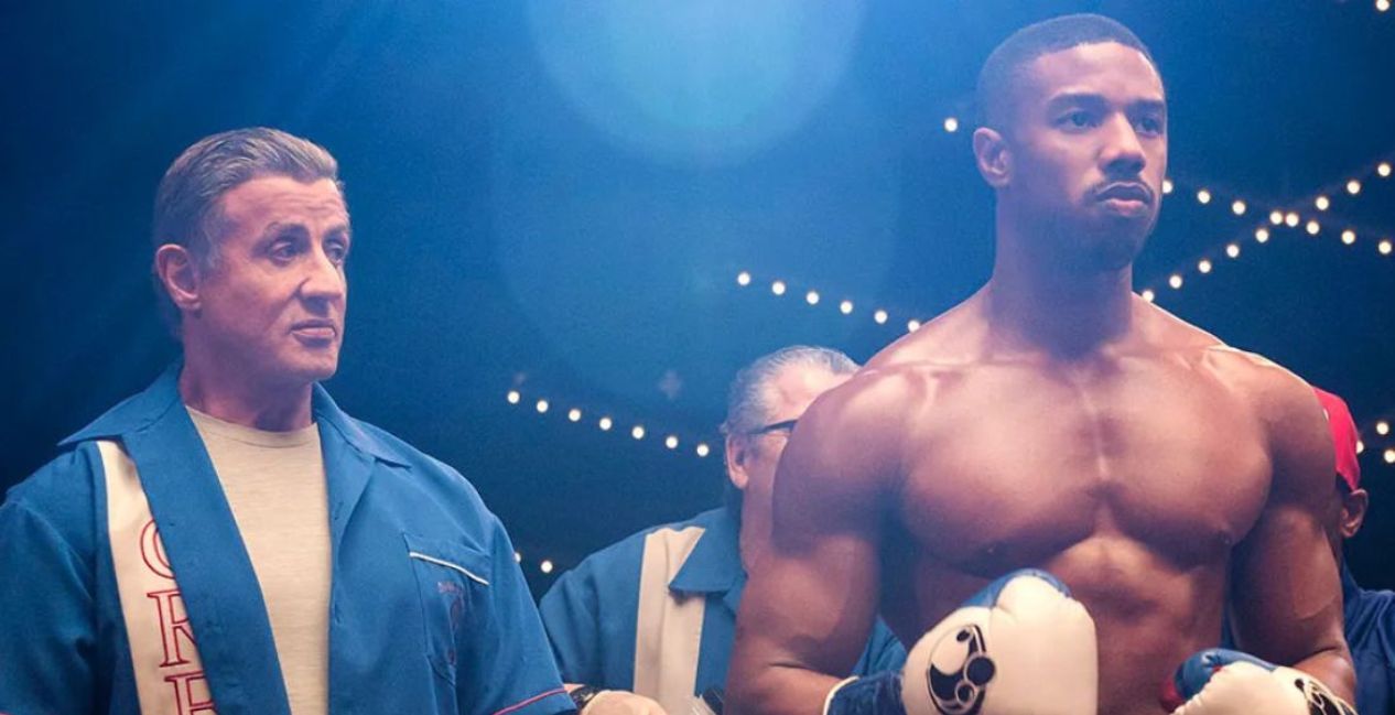 Sylvester Stallone and Michael B Jordan in Creed