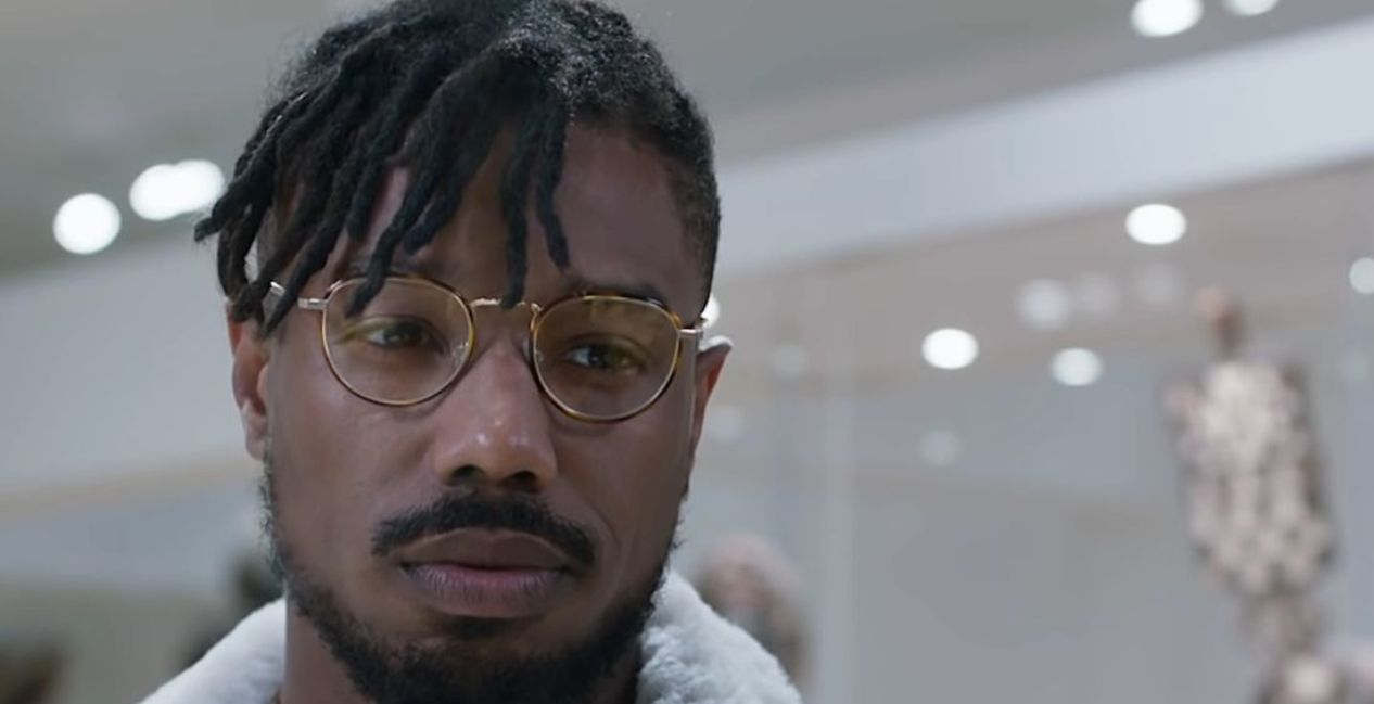 Michael B Jordan as Erik Killmonger in Black Panther