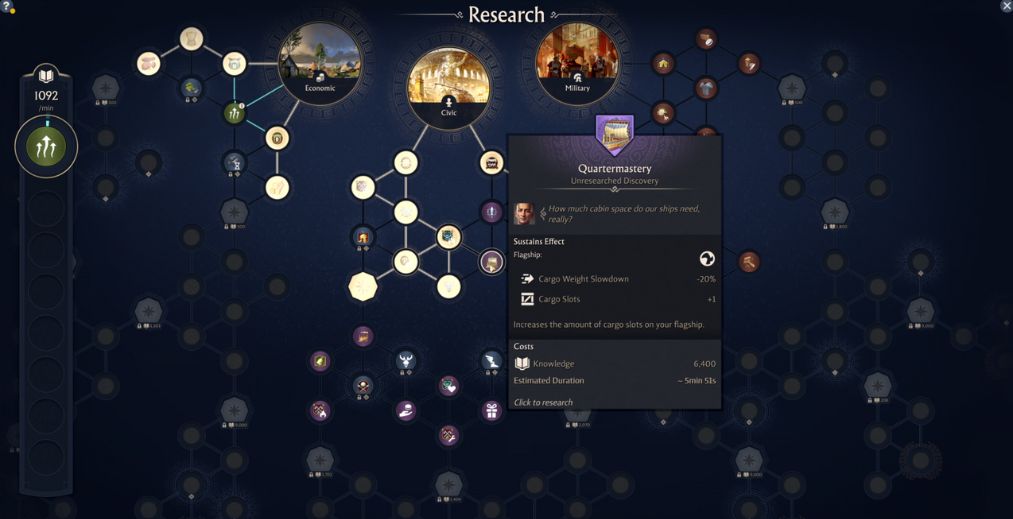 Anno 117: Pax Romana Discovery Tree screenshot