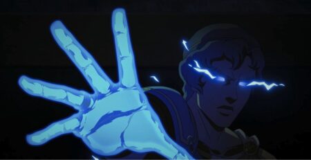 Heron in Blood of Zeus from Netflix and Powerhouse animation