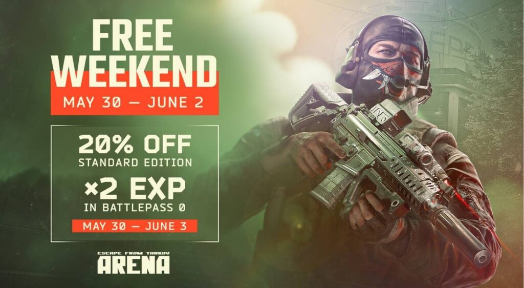 Escape From Tarkov Arena Embraces Summer Chill In New Update Escape from Tarkov Arena Free Weekend promotion art