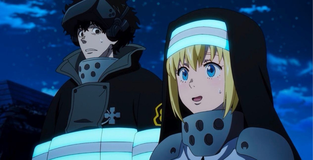 Viktor and Iris in Fire Force Season 3 Episode 6