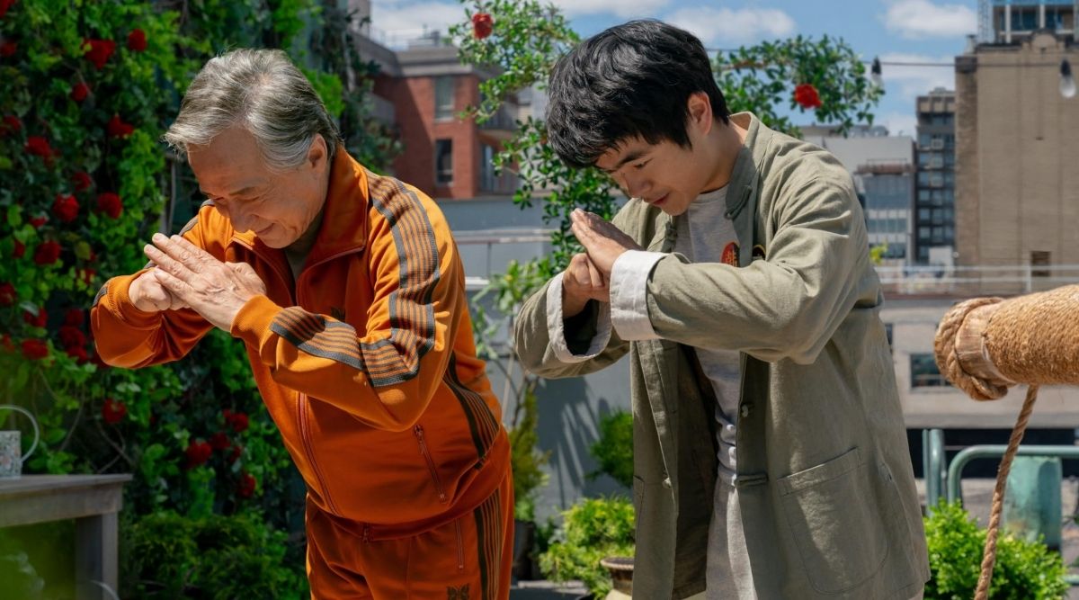 Jackie Chan and Ben Wang in Karate Kid Legends