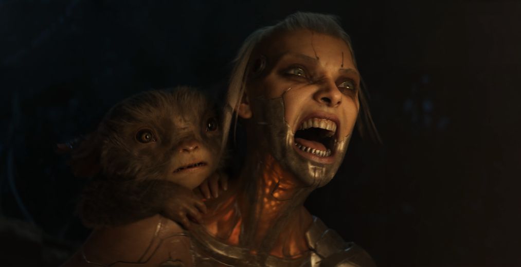 A scene from "Spider Rose" in Love Death and Robots Volume 4
