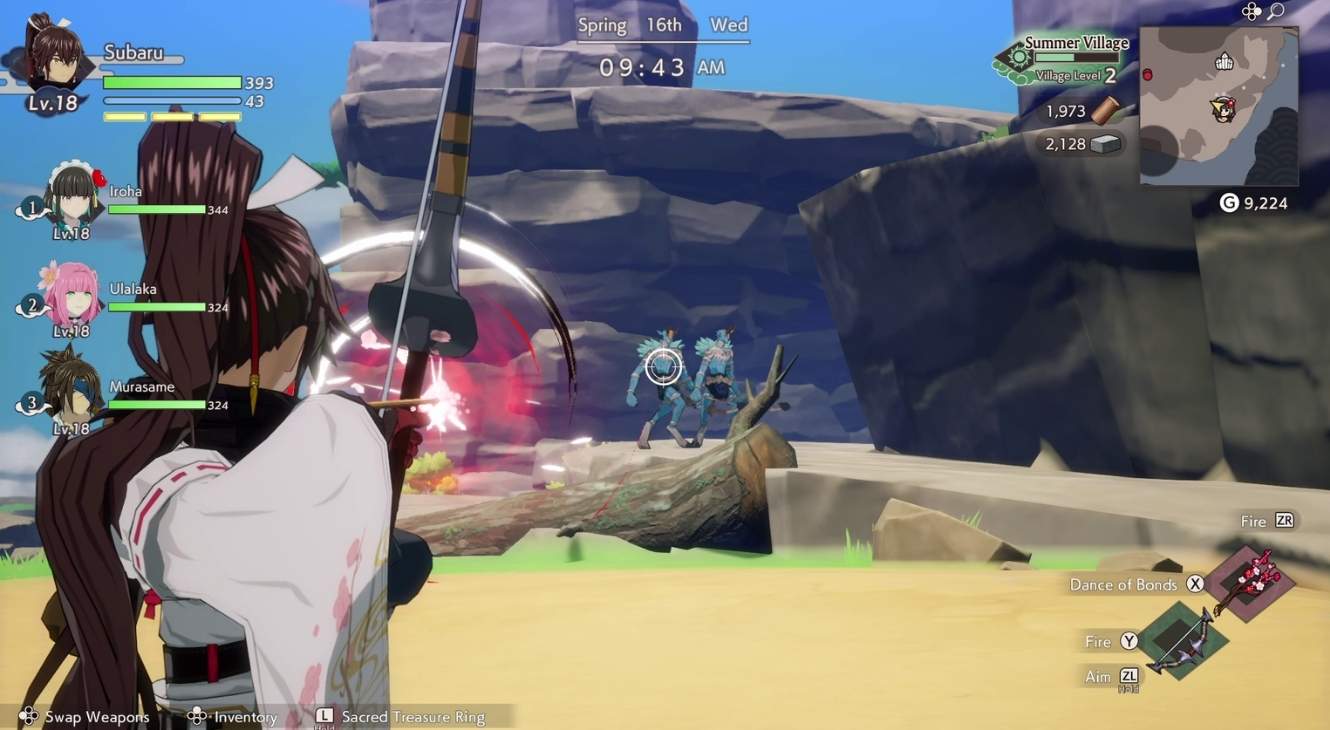Rune Factory: Guardians of Azuma gameplay still