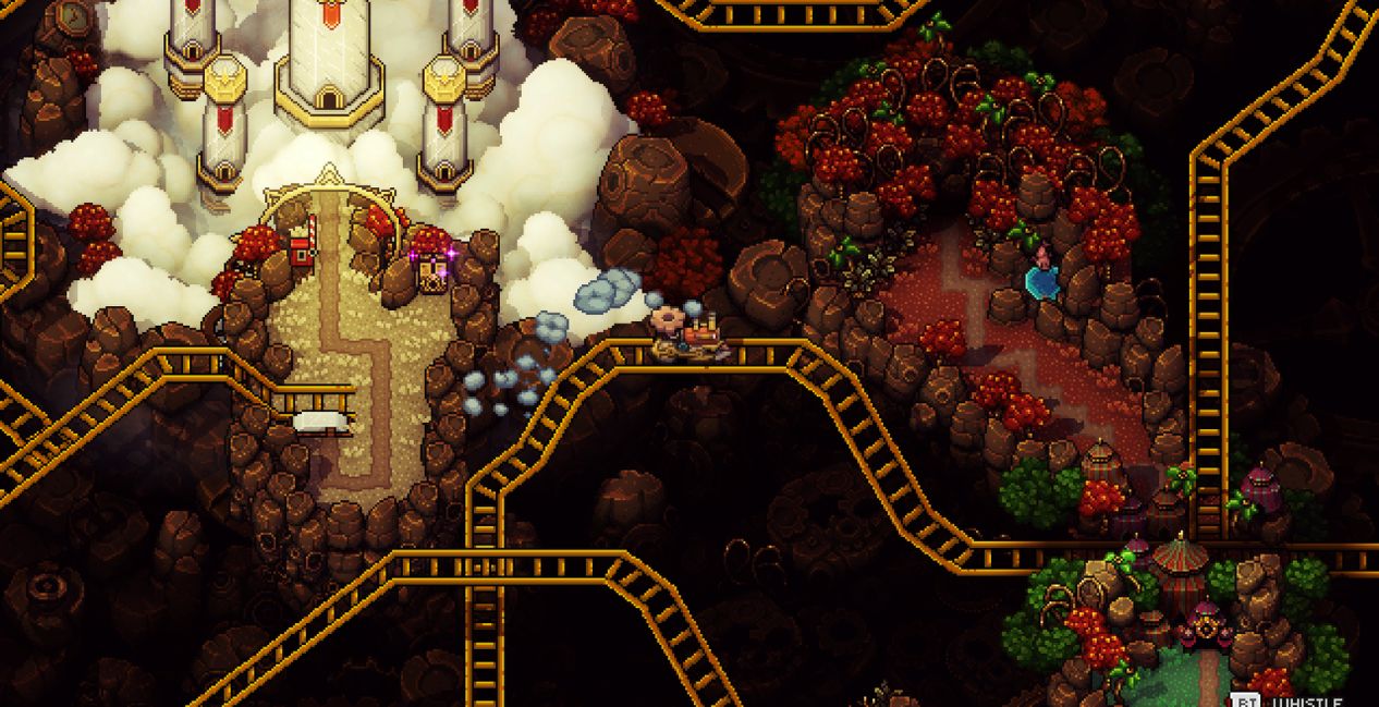 The world map from Sea of Stars Throes of the Watchmaker