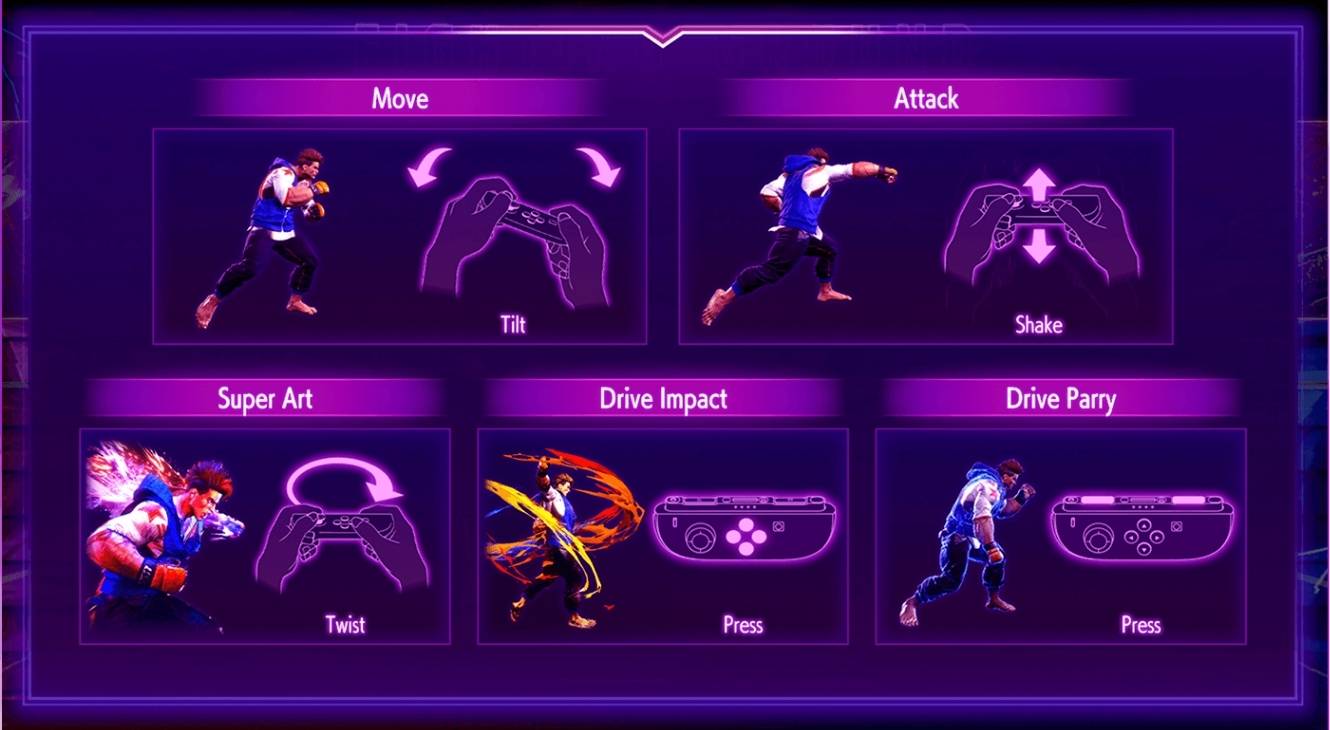 Street Fighter 6 on Switch 2 Gyro Controls