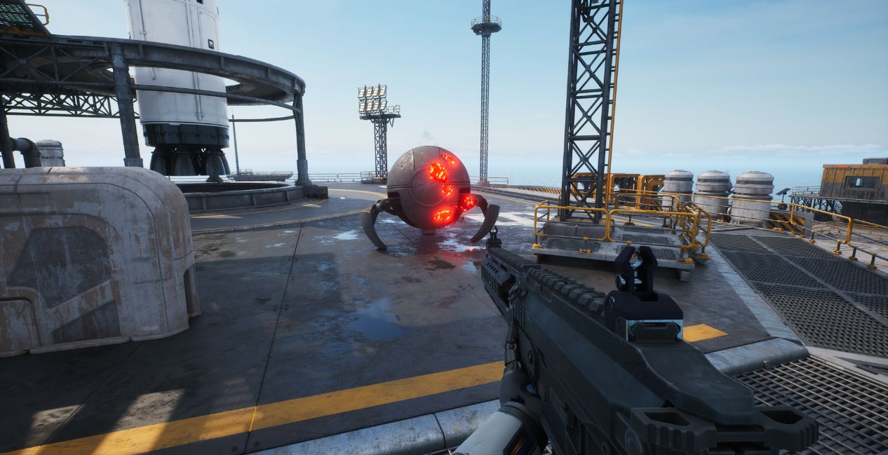 A glimpse of combat in The Last Caretaker