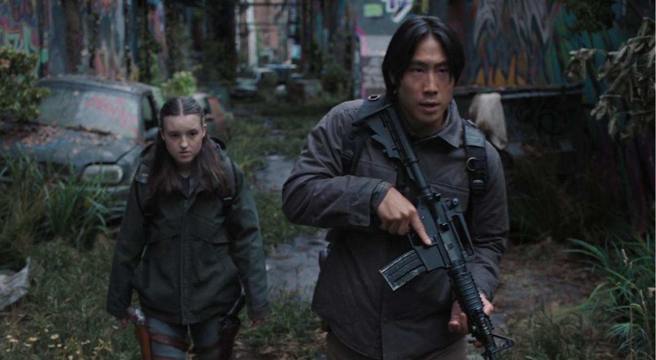Ellie and Jesse in The Last of Us Season 2 Episode 7 still