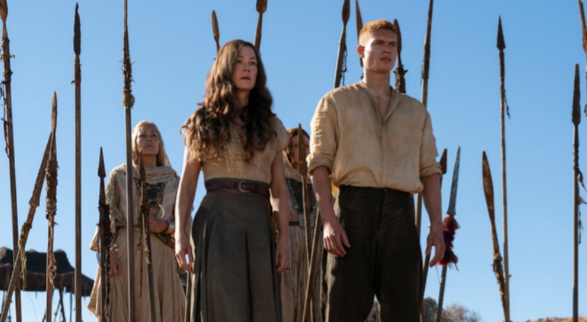 Morraine and Rand in The Wheel of Time