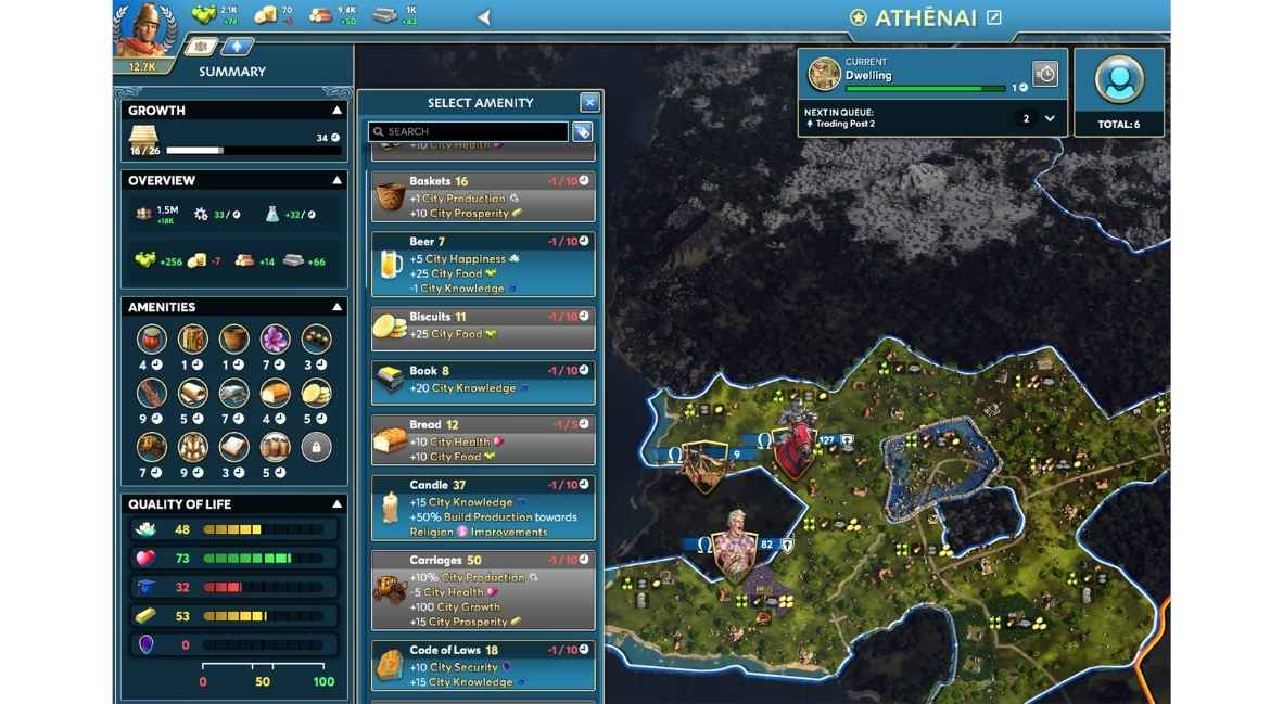 Ara History Untold Living Strategy gameplay still