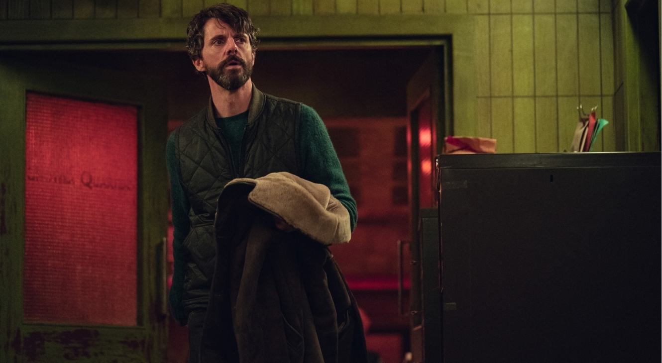 Matthew Goode in Dept Q promotional still from Netflix