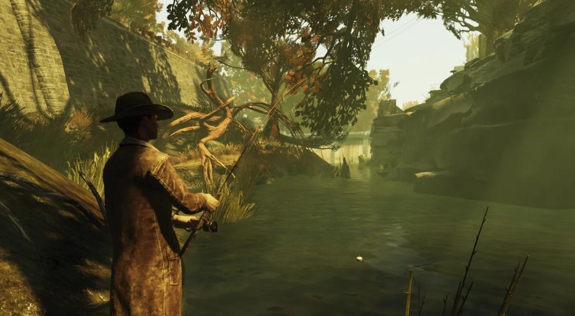 Fallout 76 fishing update  key art for "Gone Fission"