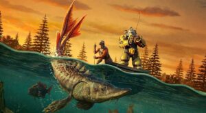 Fallout 76 fishing update key art for "Gone Fission"
