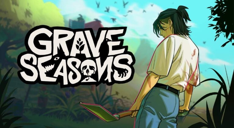 Grave Seasons key art from Perfect Garbage and Blumhouse Games