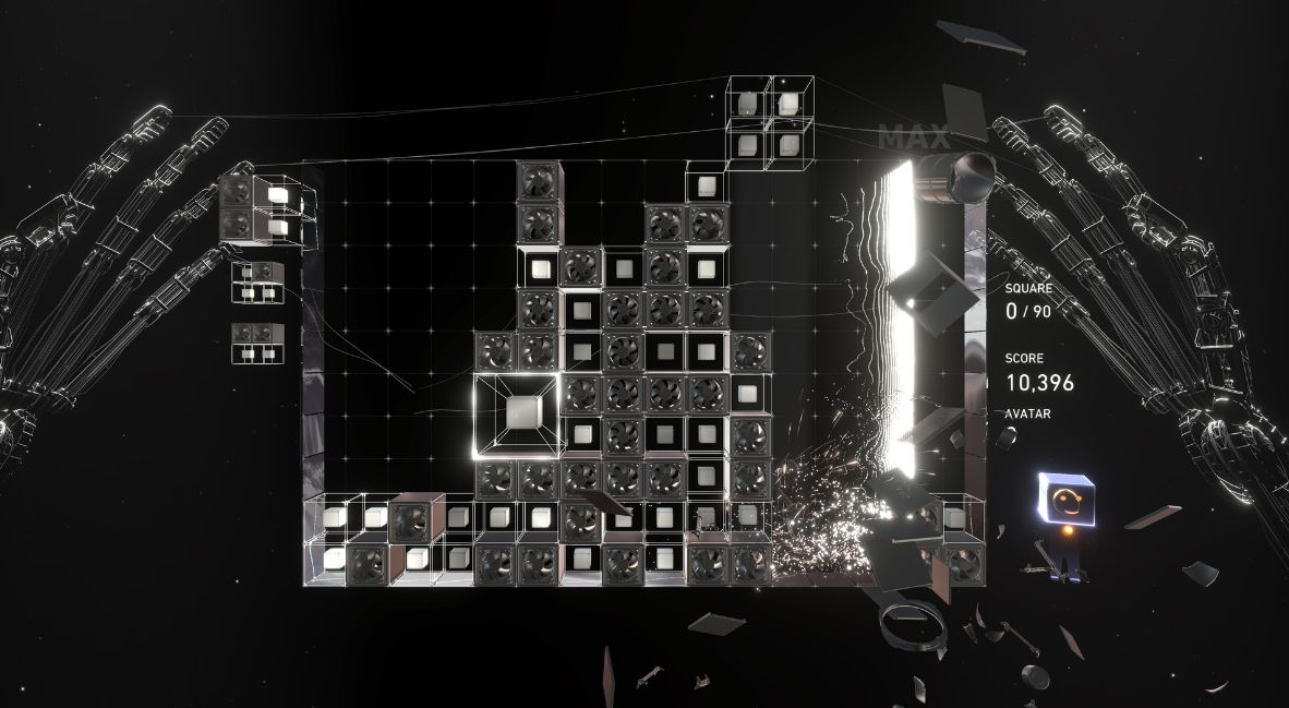 Lumines Arise promotional image from Enhance Games