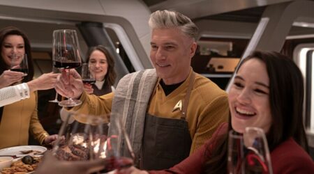 REVIEW: ‘Star Trek: Strange New Worlds’ Season 3 Balances Horror, Heart, And Trek Legacy Rebecca Romijn as Una, Melanie Scrofano as Batel, Anson Mount as Capt. Pike and Christina Chong as Laían in Star Trek Strange New Worlds Season 3
