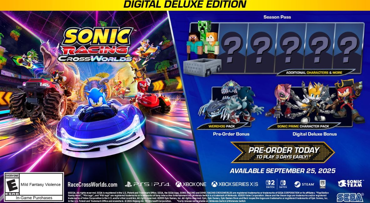 Sonic Racing CrossWorlds Key art