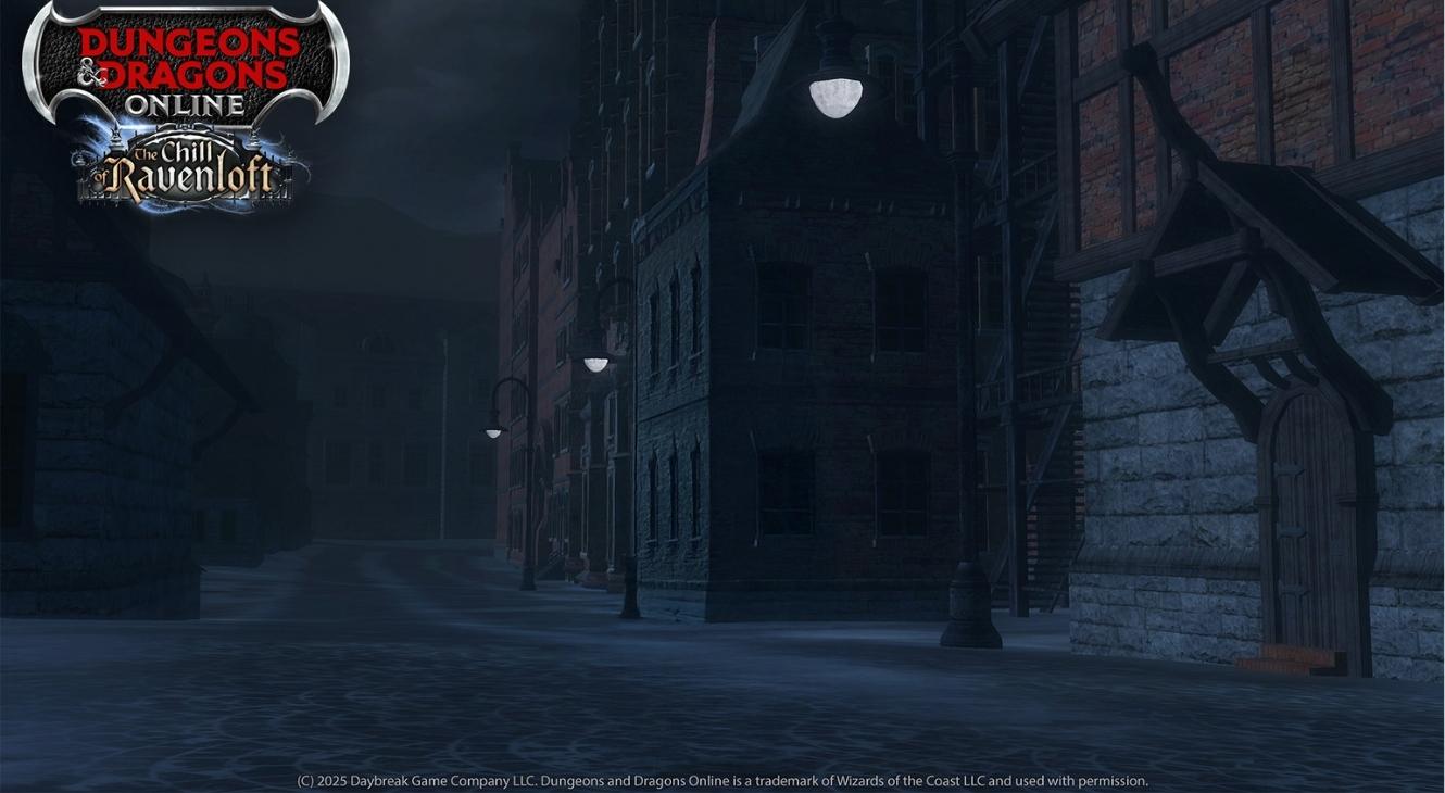 The Chill of Ravenloft expansion keyart for Dungeons and Dragons Online from Daybreak games