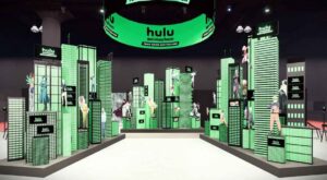 Hulu's Animayhem City concept booth