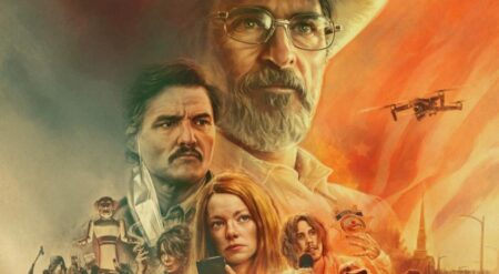 REVIEW: Ari Aster Offers New Mexico By Way Of NYC In ‘Eddington’ Eddington (2025) promotional poster key art cropped from A24 and Ari Aster