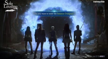 i-DLE in Solo Leveling ARISE promotional image from Netmarble