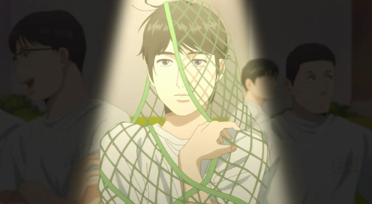 Hayashi gets caught in a net