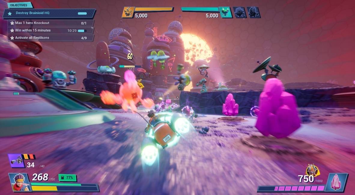 Snapshot Games Devs Talk About How They Found Joy Developing Chip 'N Claws 1 Chip 'n Claws vs Brainiods promotional game still