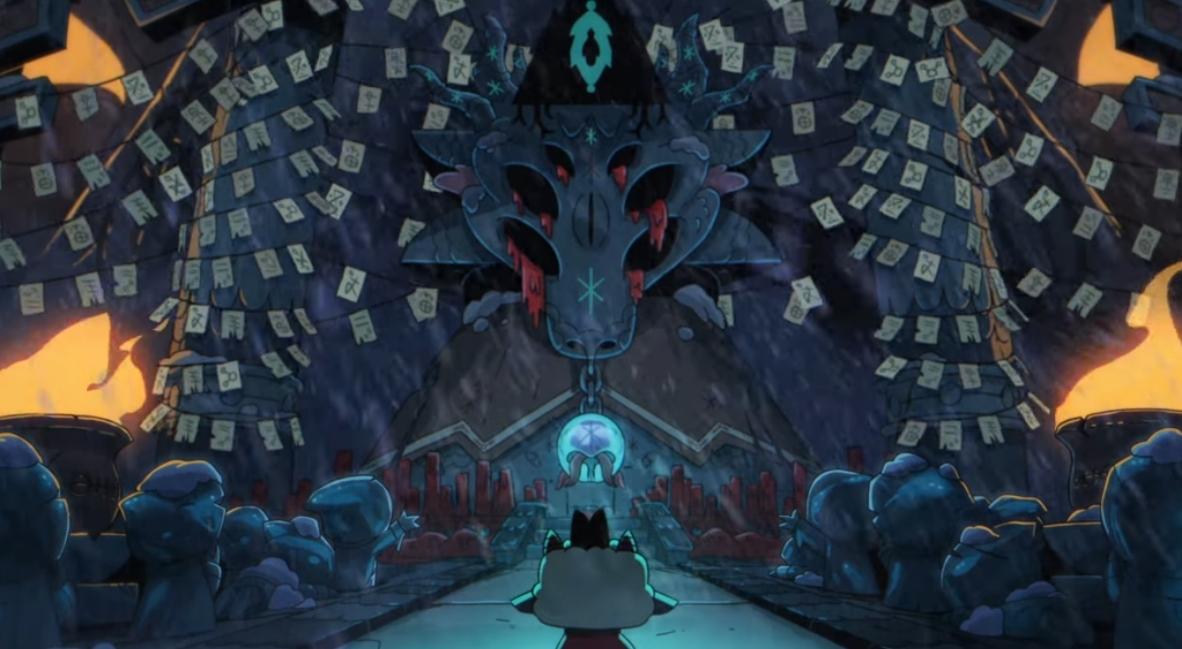 Cult of the Lamb DLC Woolhaven promotional key art from Devolver Digital