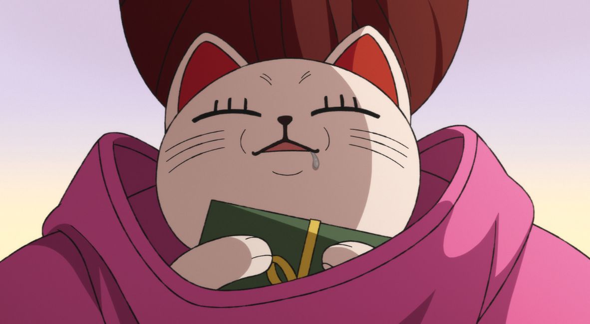 REVIEW: 'DanDaDan' Season 2 Episode 9 - "I Want to Rebuild the House" 4 Turbo Granny relaxes in the hood of Momo's sweatshirt