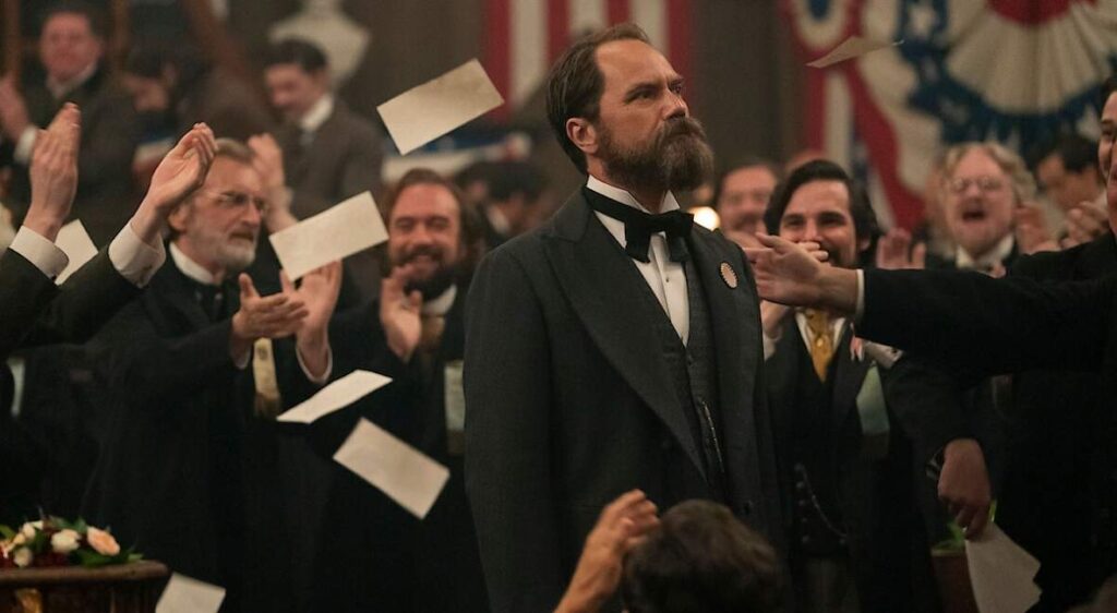 Game of Thrones Showrunners New Limited Series ‘Death by Lightning’ Premieres This November Michael Shannon in Death By Lightning promotional still from Netflix