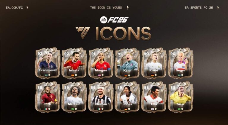 EA Sports FC 26 ICONs in Ultimate Team promotional image
